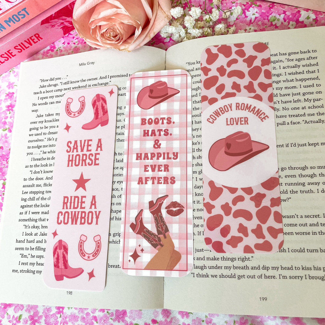 Cowboy romance lover Bookmark