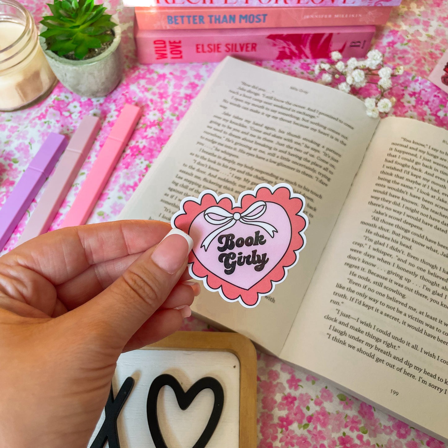 Book girly - Sticker