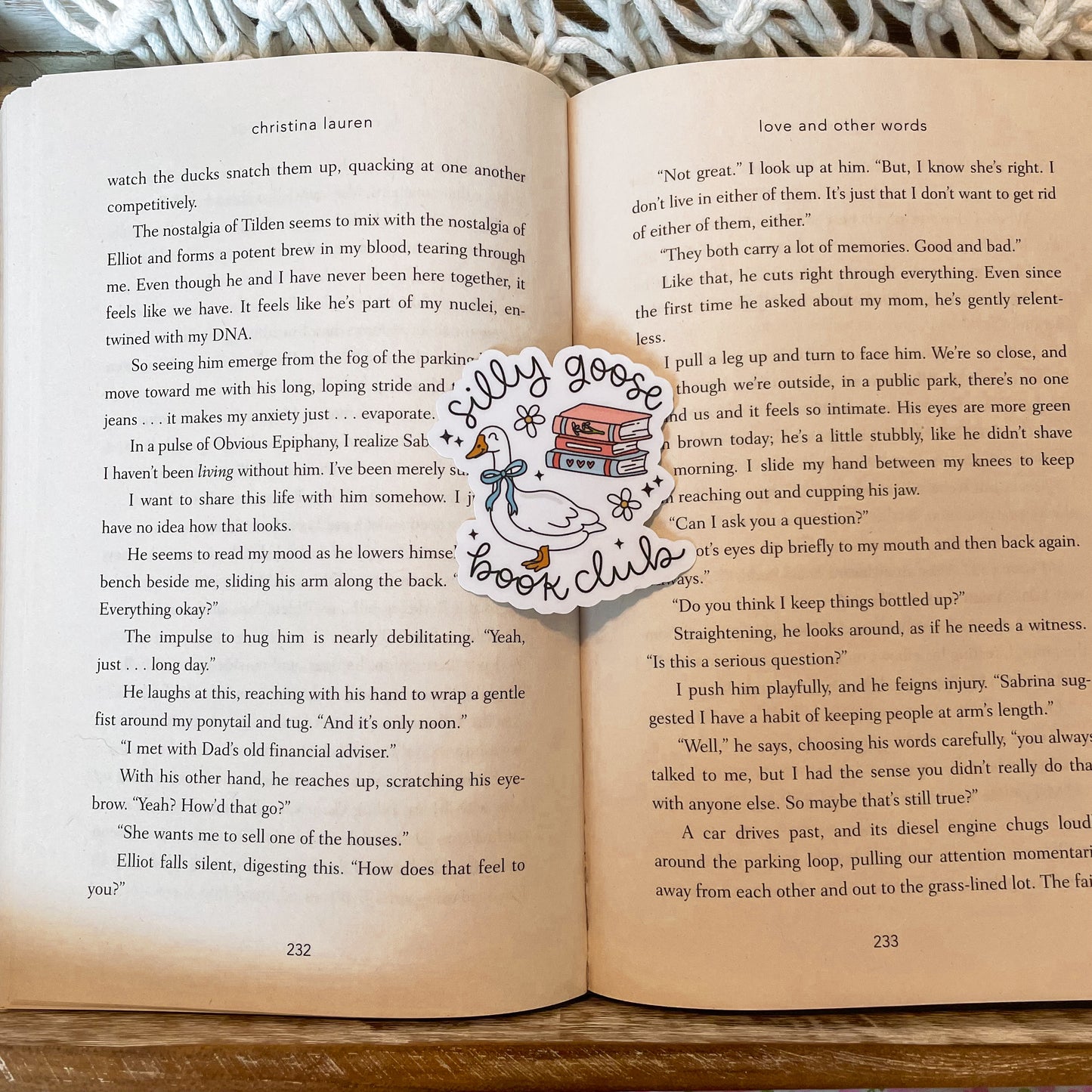 Silly goose book club - Sticker