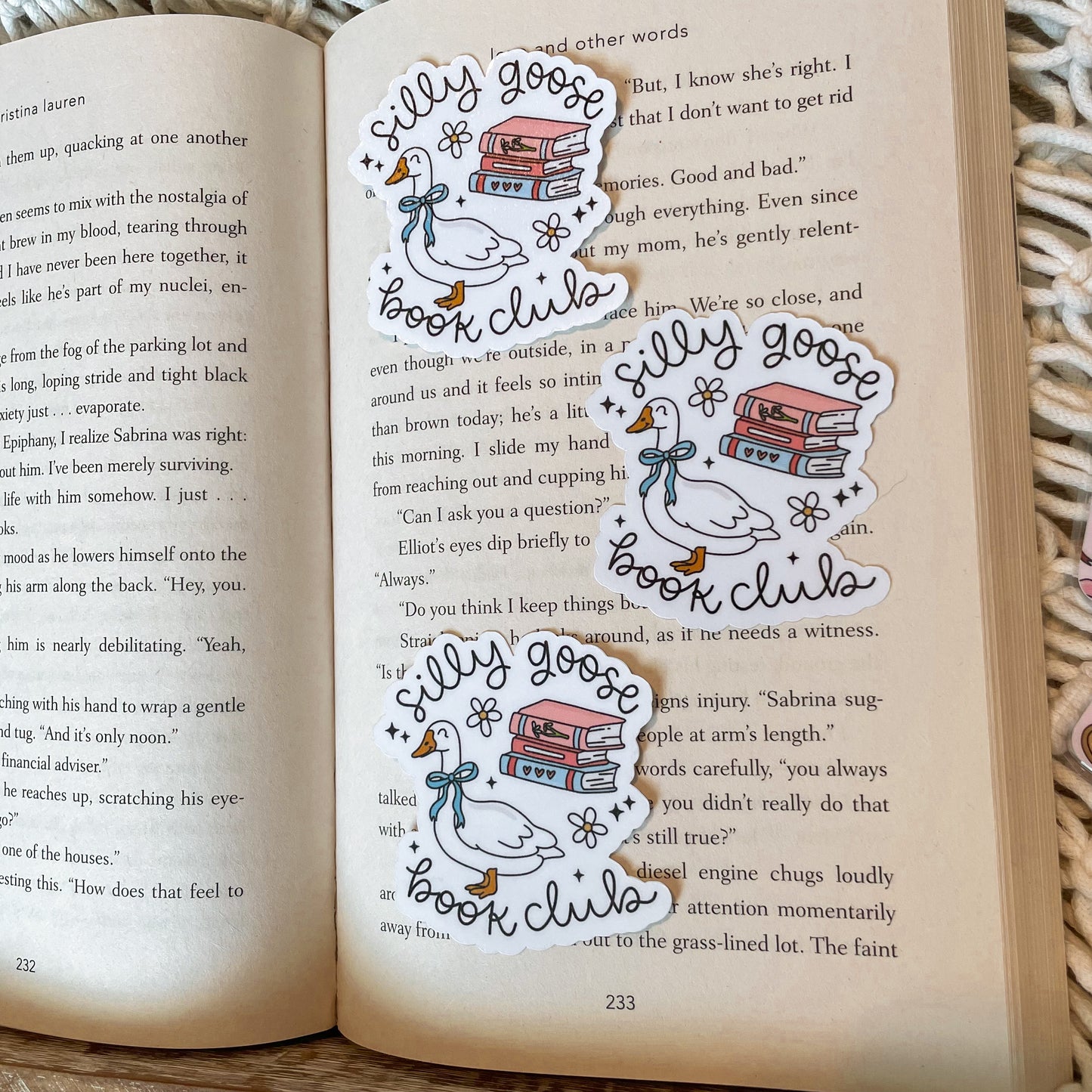 Silly goose book club - Sticker